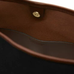 JW Anderson Navy Canvas Bucket Chain Handle Bag for Kids -Hervia Shop hervia.com hb0580 the jwa corner bucket col. dark navy 1696860414HB0580 FA0327 898 4