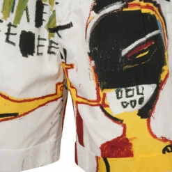Honey Fucking Dijon Basquiat Print Shorts In Multi - Men's Designer Jeans -Hervia Shop hervia.com hfd07p301 unisex basquiat shorts woven col. 1 1684430351 2AJ8508
