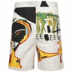 Honey Fucking Dijon Basquiat Print Shorts In Multi - Men's Designer Jeans