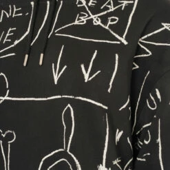 Honey Fucking Dijon Basquiat Fantastic Black Hoodie | Women's Designer Hoodies -Hervia Shop hervia.com hfd07t305 unisex basquiat fantastic hoodie knit col. 1 1684427019DSC04182