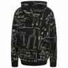 Honey Fucking Dijon Basquiat Fantastic Black Hoodie | Women's Designer Hoodies