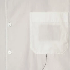 Yohji Yamamoto Men's Colour Block Shirt with Double Collar - White & Black 6 Yohji Yamamoto Men's Colour Block Shirt with Double Collar - White & Black -Hervia Shop hervia.com hj b72 515 y b w asm collar b col. white 1697532392HJ B72 515 1 04 2