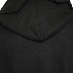 Yohji Yamamoto Women's Black Wool Double Breasted Hooded Jacket -Hervia Shop hervia.com hj t15 172 hooded henley neck t col. black 1697537922HJ T15 172 1 03 2