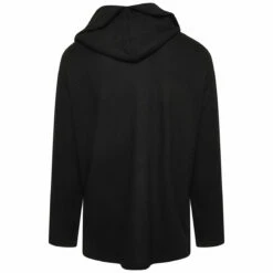 Yohji Yamamoto Women's Black Wool Double Breasted Hooded Jacket