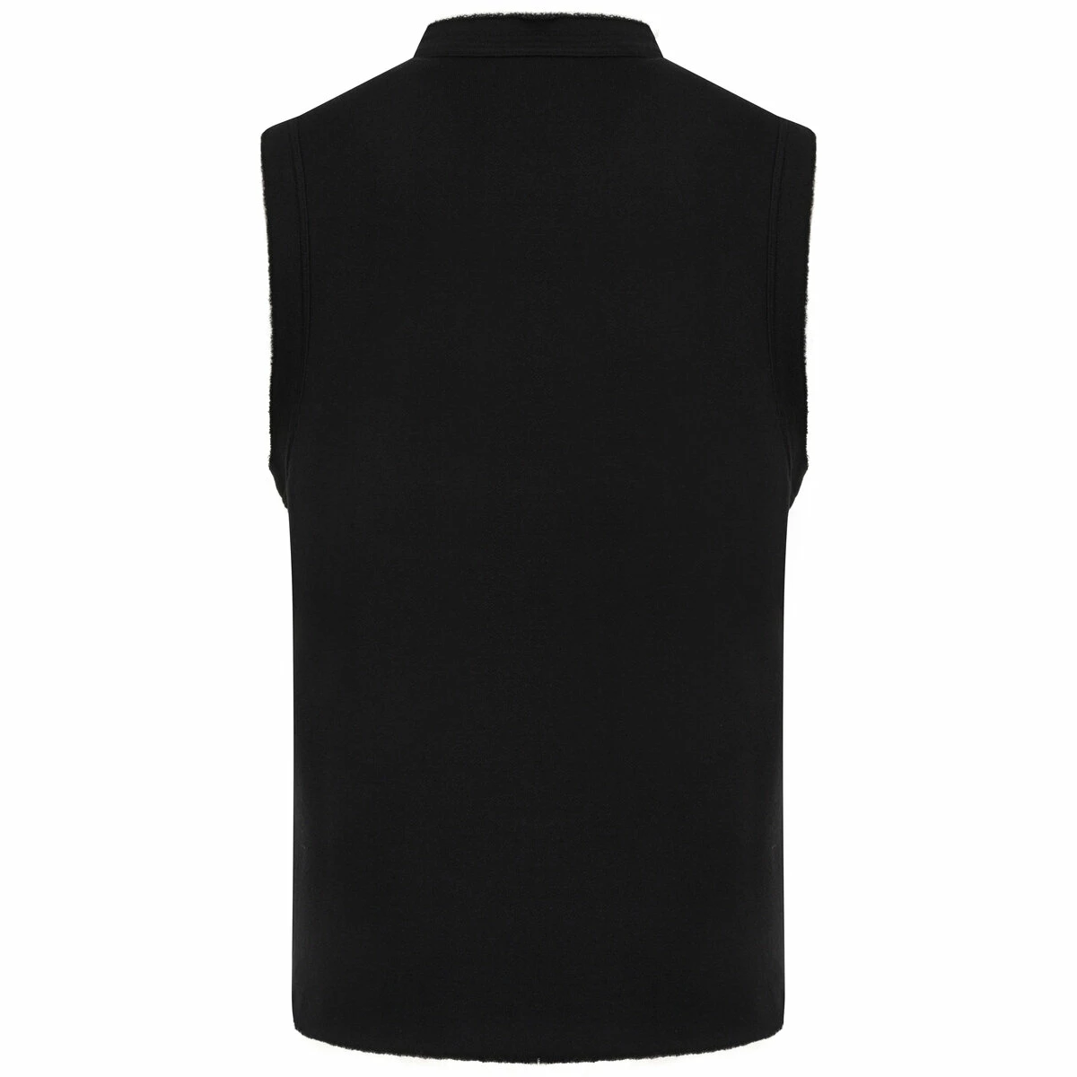Yohji Yamamoto Cut-Out Fleece Vest In Black - Kids 1 Yohji Yamamoto Cut-Out Fleece Vest In Black - Kids