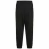 Yohji Yamamoto Kids Fleece Ribbed Hem Pants - Black