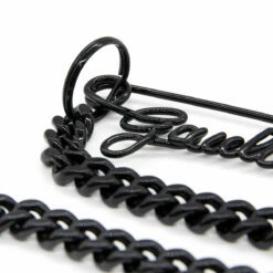 Jean Paul Gaultier Gaultier Safety Pin Necklace In Black - Kids Fashion Accessory