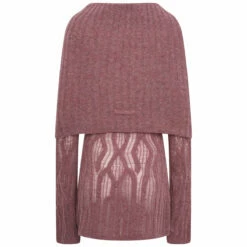 Jean Paul Gaultier Mini Wool Clavicle Dress in Lilac - Designer Women's Dress