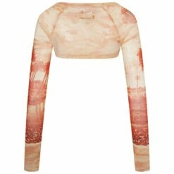 Jean Paul Gaultier Women's Red Palm Tree Bolero Jacket | Sleek & Stylish