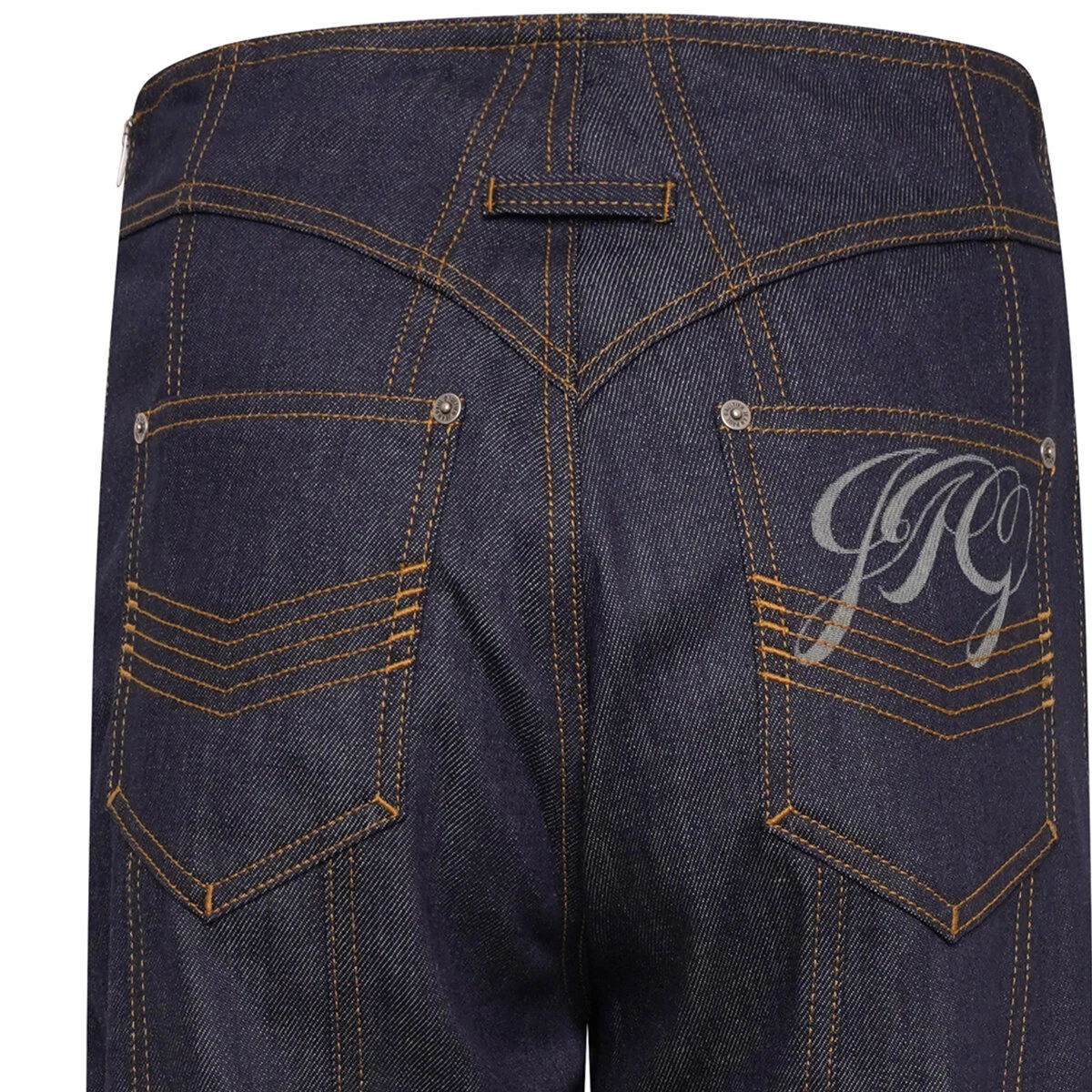 Jean Paul Gaultier The JPG Raw Jeans In Indigo - Kids' Premium Denim 3 Jean Paul Gaultier The JPG Raw Jeans In Indigo - Kids' Premium Denim - Image 3