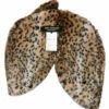 Junya Watanabe Kids Faux Fur Animal Print Shawl In Black