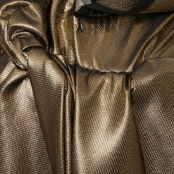 Junya Watanabe Abstract Golden Metallic Coat - Women's Luxury Fashion Coat -Hervia Shop hervia.com junya watanabe comme des gar ons golden metallic dress 1651568947DSC05156