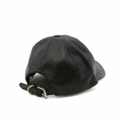 JW Anderson JWA Baseball Leather Cap In Black - Stylish Kids Accessory