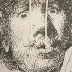 JW Anderson Rembrandt Print Hoodie In Oat - Men's Designer Hoodie