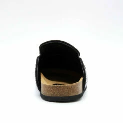 JW Anderson Black Suede And Crystal Loafer Mules for Kids -Hervia Shop hervia.com jw anderson suede and crystal loafer mules 16813822056