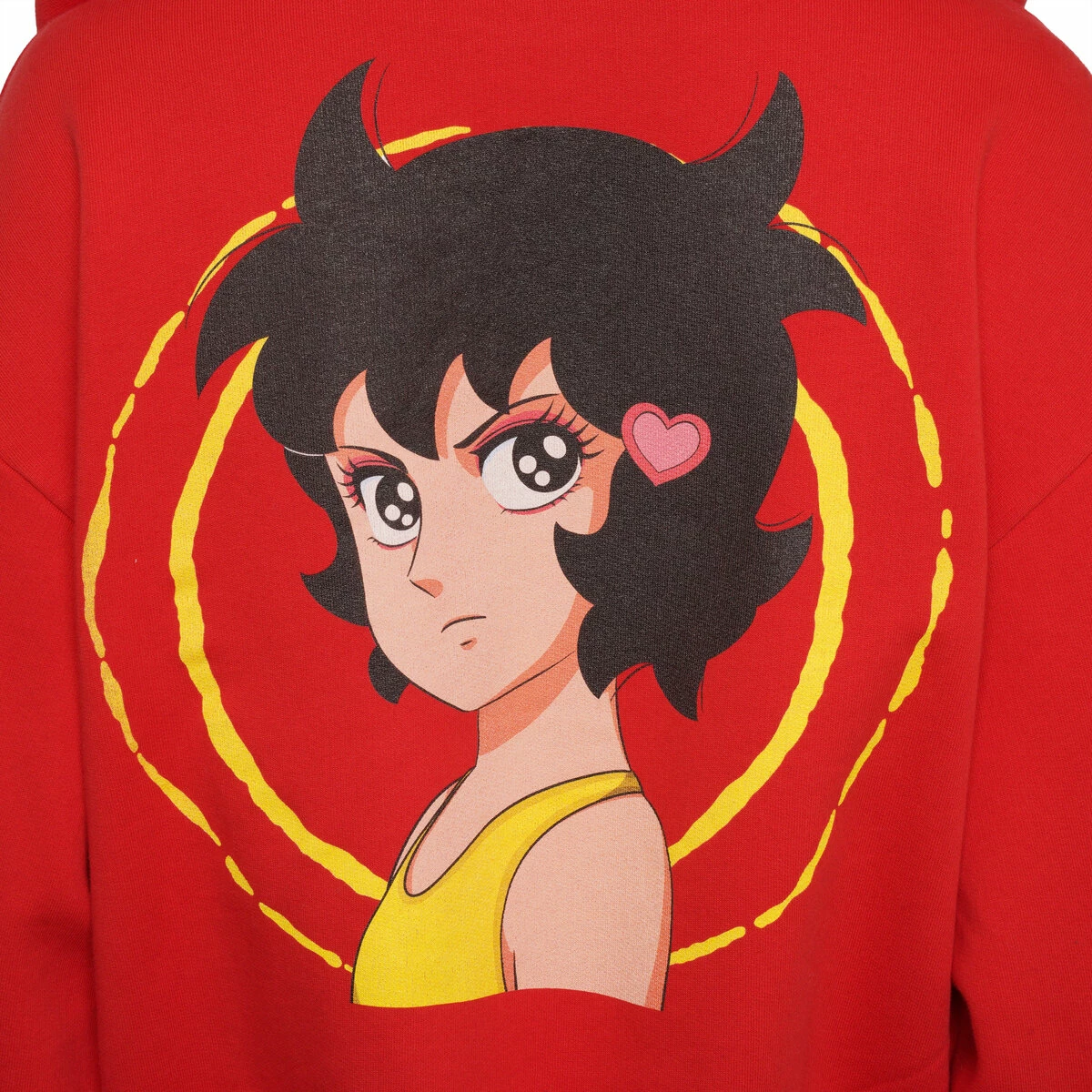 JW Anderson Run Hany Cropped Printed Hoodie in Scarlet - Women's Designer Hoodie 3 JW Anderson Run Hany Cropped Printed Hoodie in Scarlet - Women's Designer Hoodie - Image 3