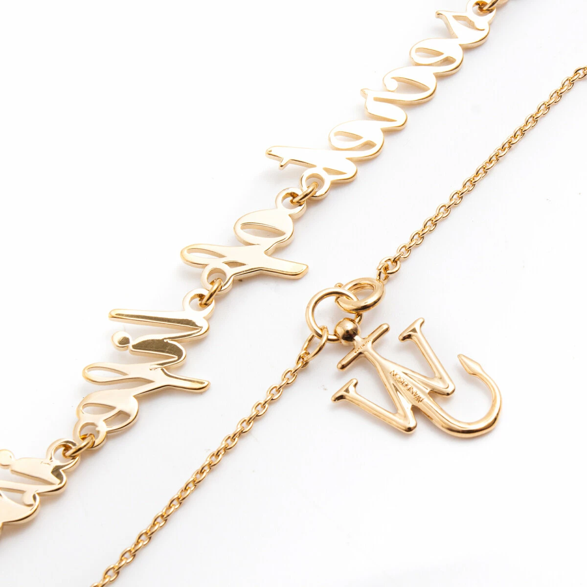 JW Anderson Gold-Tone Oscar Wilde Oversize Necklace in Gold | Kids' Fashion Accessory 2 JW Anderson Gold-Tone Oscar Wilde Oversize Necklace in Gold | Kids' Fashion Accessory - Image 2