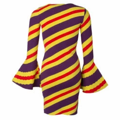 JW Anderson Flare Sleeve Mini Dress In Multi - Women's Stylish Dress