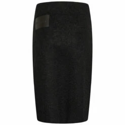 JW Anderson Black Mohair Slit Pencil Skirt - Women's Designer Knitwear