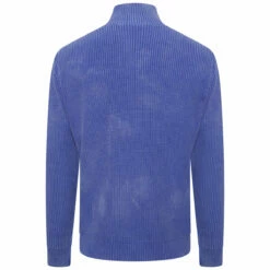 JW Anderson Women's Cobalt Half Zip Jumper with Can Puller - Designer Knitwear