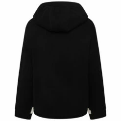 JW Anderson Anchor Logo Hoodie in Black/White | Women's Designer Cardigans & Knitwear