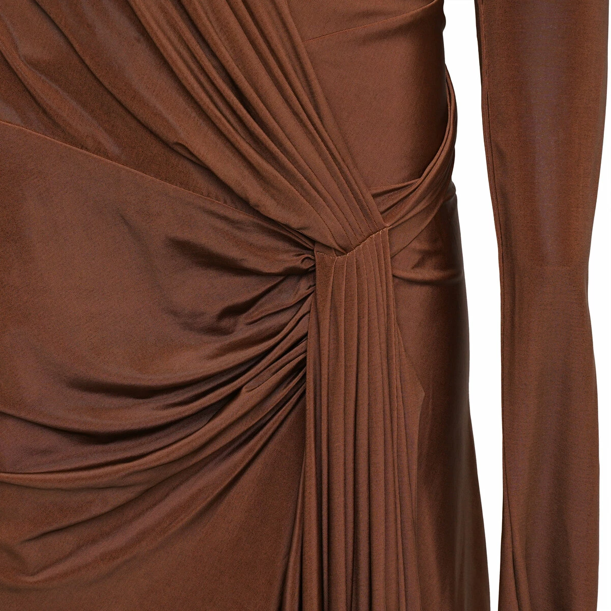 Rick Owens Lilies Stevie Wrap Dress - Dark Tangerine | Women's Designer Dresses 2 Rick Owens Lilies Stevie Wrap Dress - Dark Tangerine | Women's Designer Dresses - Image 2