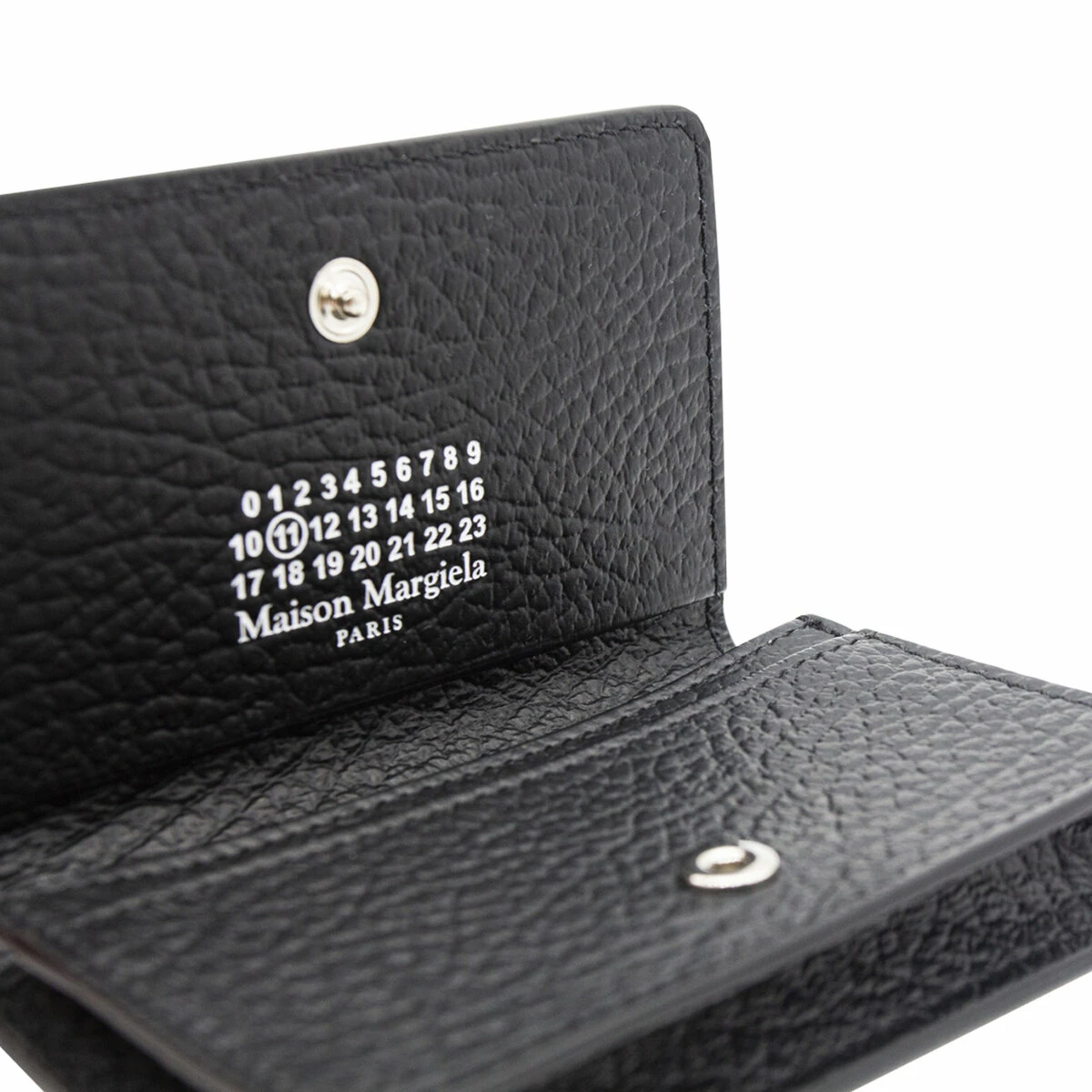 Maison Margiela Fold Over Snap Wallet In Black - Stylish Kids' Accessory 2 Maison Margiela Fold Over Snap Wallet In Black - Stylish Kids' Accessory - Image 2