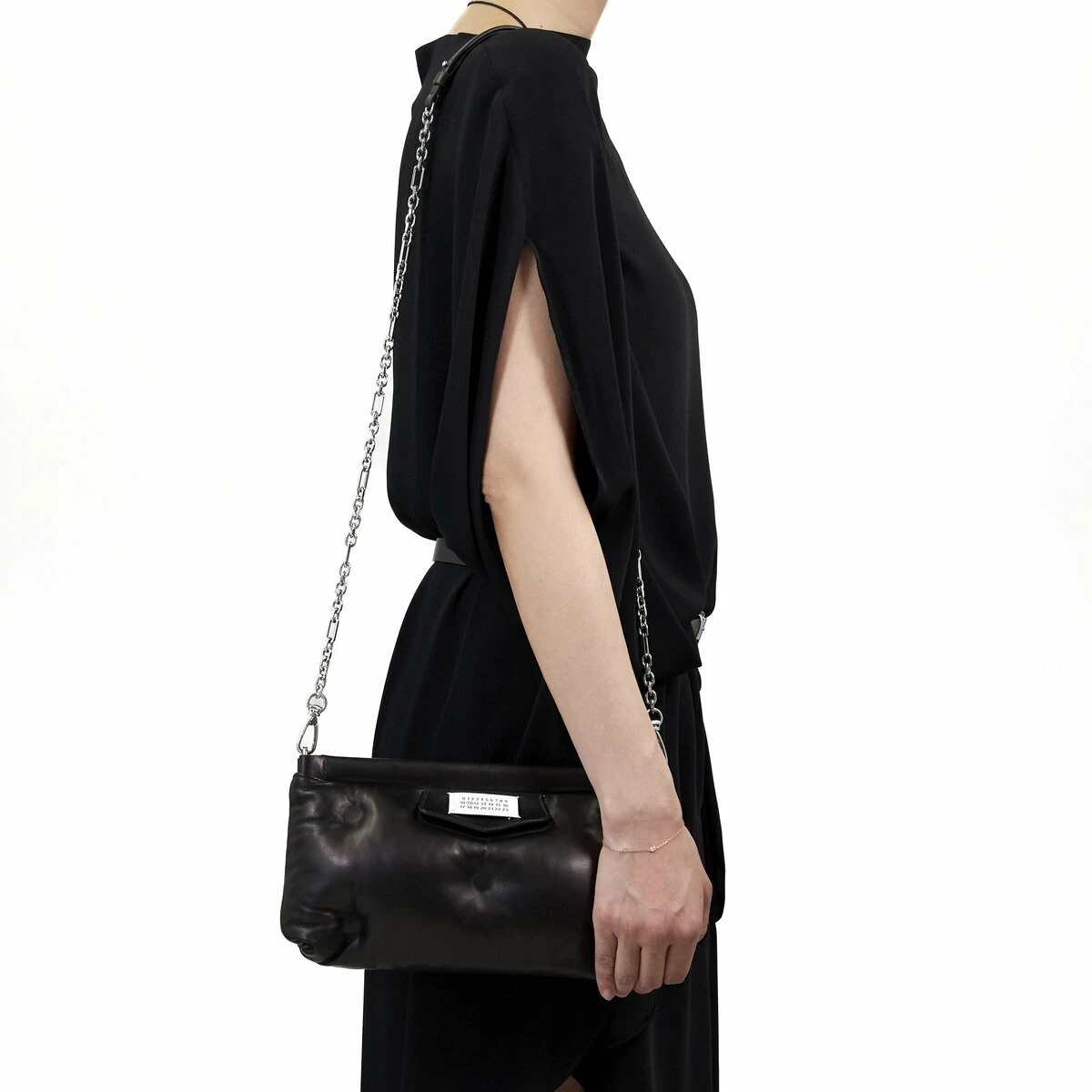 Maison Margiela Glam Slam Shoulder Pochette in Black - Stylish Kids' Accessory 2 Maison Margiela Glam Slam Shoulder Pochette in Black - Stylish Kids' Accessory - Image 2