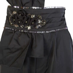 MM6 Maison Margiela High-Waisted Embellishment Trousers In Black - Stylish Kids' Fashion -Hervia Shop hervia.com maison margiela mm6 high waisted embellishment trousers 1580922552MM6 SEQUIN TROUSERS 0003 Layer 2