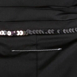 MM6 Maison Margiela High-Waisted Embellishment Trousers In Black - Stylish Kids' Fashion -Hervia Shop hervia.com maison margiela mm6 high waisted embellishment trousers 1580922563MM6 SEQUIN TROUSERS 0000 Layer 5