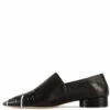 Maison Margiela Paint Splatter Leather Loafers In Black - Kids