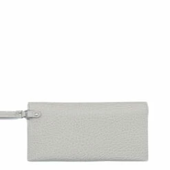 Maison Margiela Fold Over Snap Wallet In Greige | Stylish Kids' Accessory