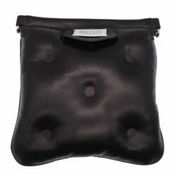 Maison Margiela Glam Slam Squared Padded Shoulder Bag In Black for Kids