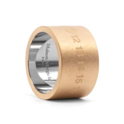 Maison Margiela Numbers Logo Chunky Gold-Tone Ring In Gold - Kids