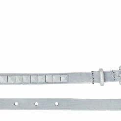 MM6 Maison Margiela White Pyramid Design Leather Belt for Kids