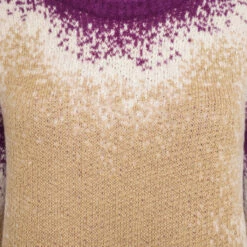 Y/Project Gradient Heavy Knit Sweater In Purple - Women's Designer Cardigan