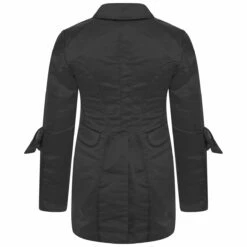 Comme Des Garçons Girl Black Satin Tailcoat - Designer Women's Coat