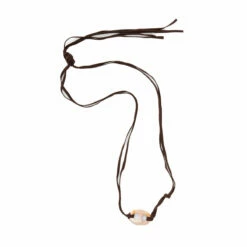 OAMC Leather Figure 8 Necklace in Beige for Kids | Stylish & Durable