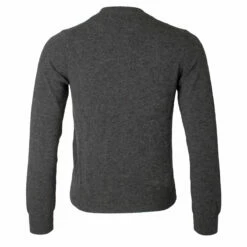 Comme Des Garçons PLAY Twin Heart Logo Cardigan In Grey | Women's Designer Knitwear