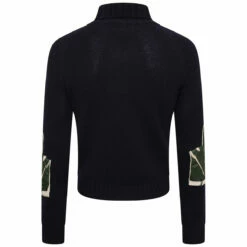 Raf Simons Small Fit Turtleneck Sweater With Glove In Dark Navy for Kids