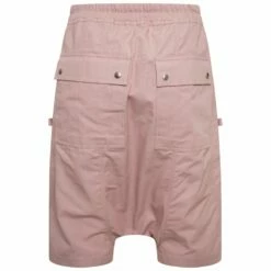 Rick Owens DRKSHDW Bauhaus Pods Shorts in Faded Pink | Men's Designer Shorts
