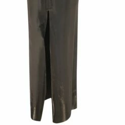 Rick Owens DRKSHDW Front Slit Rubberised Leggings for Kids - Black