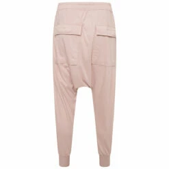 Rick Owens DRKSHDW Prisoner Drawstring Trousers in Faded Pink - Kids' Stylish & Comfortable Trousers