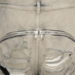 Rick Owens DRKSHDW Distressed Shredded Denim Trousers In Mineral Pearl | Kids' Stylish Denim 5 Rick Owens DRKSHDW Distressed Shredded Denim Trousers In Mineral Pearl | Kids' Stylish Denim -Hervia Shop hervia.com rick owens drkshdw du02c5363 dmpsh denim pants bolan banana col. mineral pearl shredded denim trousers 1699008878DU02C5363 2