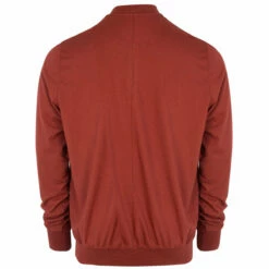 Rick Owens DRKSHDW Granbury Long Sleeve T-Shirt in Cherry - Men's Premium Casual Wear