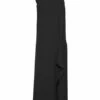 Maison Margiela Black Cross Strap Maxi Dress | Women's Elegant Evening Dress