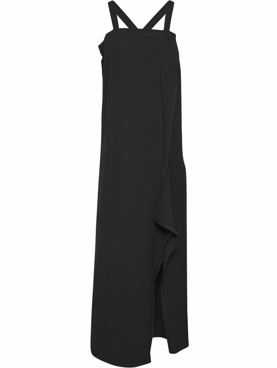Maison Margiela Black Cross Strap Maxi Dress | Women's Elegant Evening Dress 1 Maison Margiela Black Cross Strap Maxi Dress | Women's Elegant Evening Dress