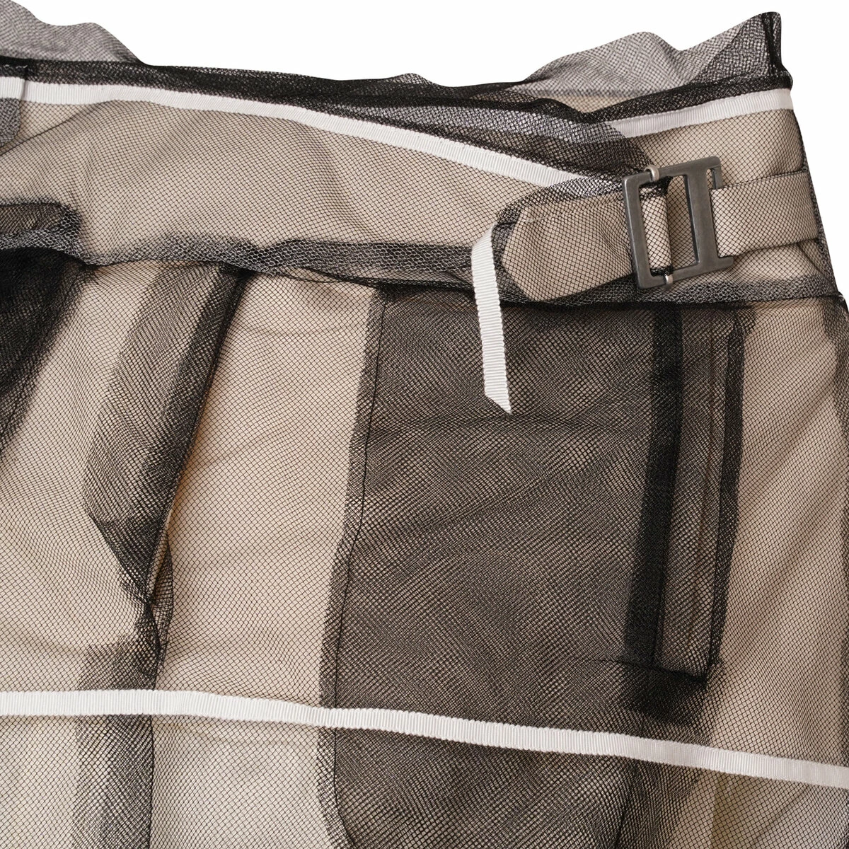 Maison Margiela Tulle Midi Dress In Ecru - Women's Elegant Evening Dress 2 Maison Margiela Tulle Midi Dress In Ecru - Women's Elegant Evening Dress - Image 2