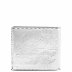 Maison Margiela Crinkle Effect Billfold Wallet - Silver | Men's Luxury Wallets