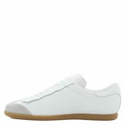 Maison Margiela Featherlight Leather Sneakers in White | Men's Stylish Comfort
